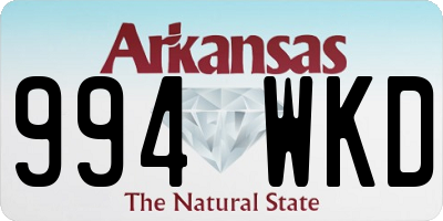 AR license plate 994WKD