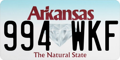 AR license plate 994WKF