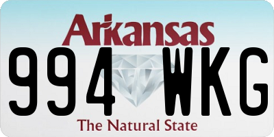 AR license plate 994WKG