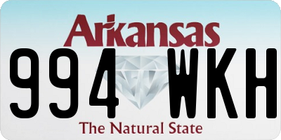 AR license plate 994WKH