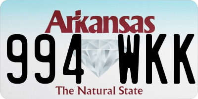 AR license plate 994WKK