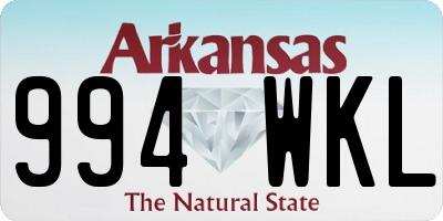 AR license plate 994WKL