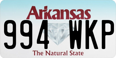 AR license plate 994WKP