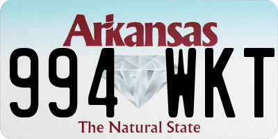 AR license plate 994WKT