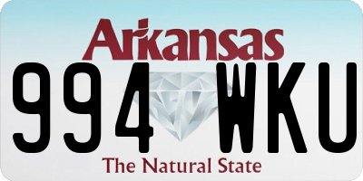 AR license plate 994WKU
