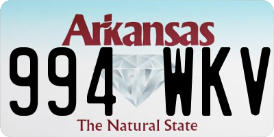 AR license plate 994WKV