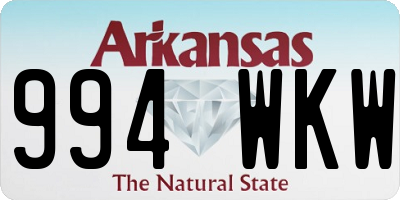 AR license plate 994WKW