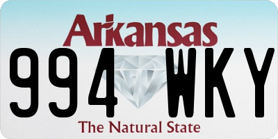 AR license plate 994WKY