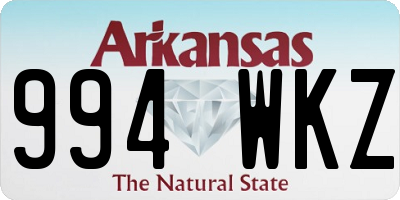 AR license plate 994WKZ