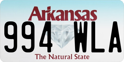 AR license plate 994WLA