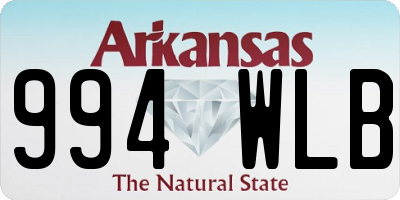 AR license plate 994WLB