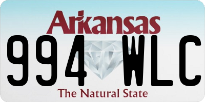 AR license plate 994WLC
