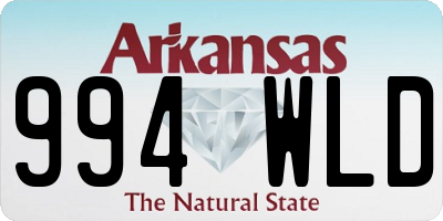 AR license plate 994WLD