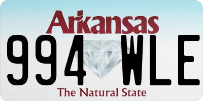 AR license plate 994WLE