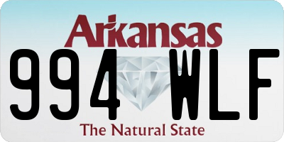 AR license plate 994WLF