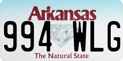 AR license plate 994WLG