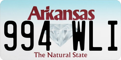 AR license plate 994WLI