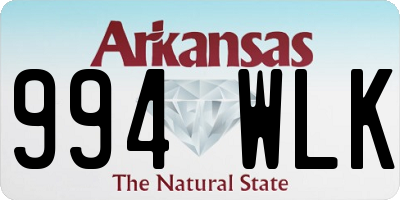 AR license plate 994WLK