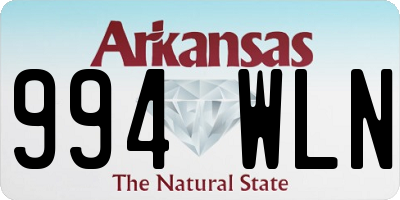 AR license plate 994WLN