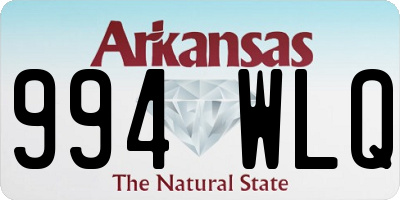 AR license plate 994WLQ