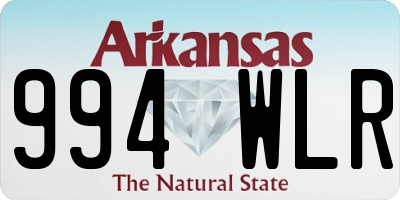 AR license plate 994WLR