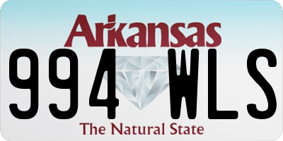 AR license plate 994WLS