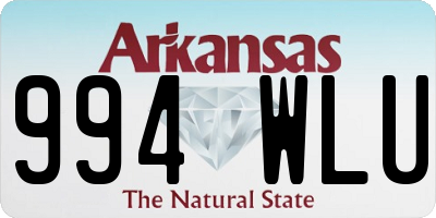 AR license plate 994WLU