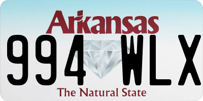 AR license plate 994WLX