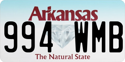 AR license plate 994WMB