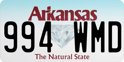 AR license plate 994WMD