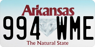 AR license plate 994WME
