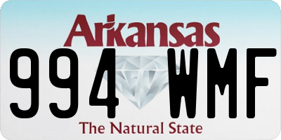AR license plate 994WMF