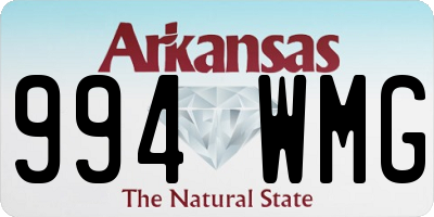 AR license plate 994WMG