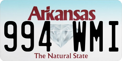 AR license plate 994WMI