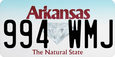 AR license plate 994WMJ