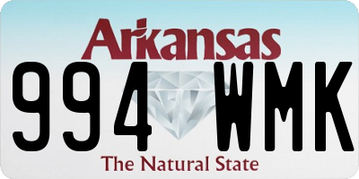 AR license plate 994WMK