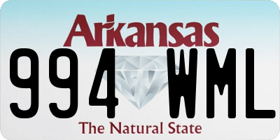 AR license plate 994WML