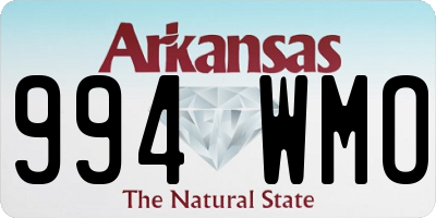 AR license plate 994WMO