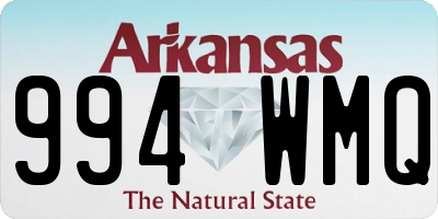 AR license plate 994WMQ