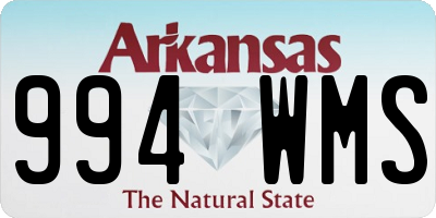 AR license plate 994WMS