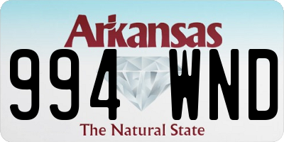AR license plate 994WND