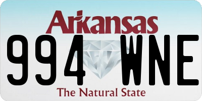 AR license plate 994WNE