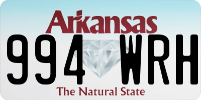 AR license plate 994WRH