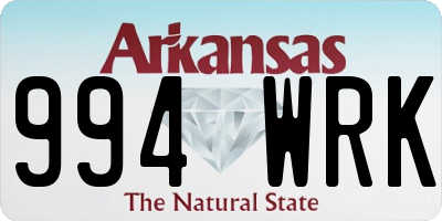 AR license plate 994WRK
