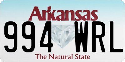 AR license plate 994WRL