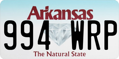 AR license plate 994WRP