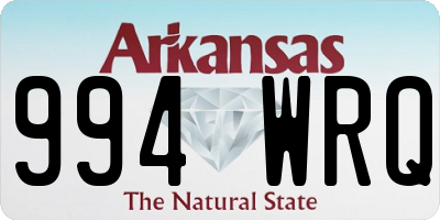 AR license plate 994WRQ