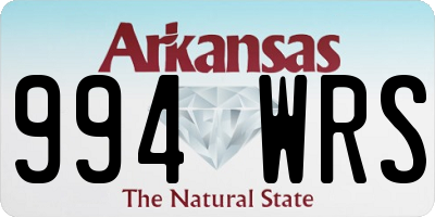 AR license plate 994WRS
