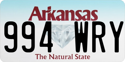 AR license plate 994WRY