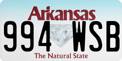 AR license plate 994WSB